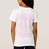 Roze Abstracte Office Map Mappen Set T-shirt (Achterkant)
