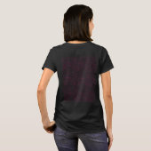 Roze Abstracte Office Map Mappen Set T-shirt (Achterkant volledig)