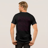 Roze Abstracte Office Map Mappen Set Tri-Blend Shirt (Achterkant volledig)