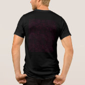 Roze Abstracte Office Map Mappen Set Tri-Blend Shirt (Achterkant)