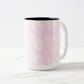 Roze Abstracte Office Map Mappen Set Tweekleurige Koffiemok (Voorkant rechts)
