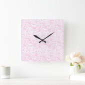 Roze Abstracte Office Map Mappen Set Vierkante Klok (Huis)