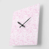 Roze Abstracte Office Map Mappen Set Vierkante Klok (Hoek)