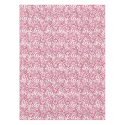  roze Abstracte patroonrechthoek Tafelkleed (Voorkant)