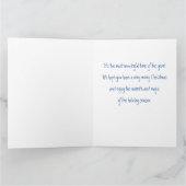 Roze Abstracte Poinsettia Waterverf Kerstmis Kaart (Binnen)