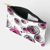 Roze Abstracte Roos Werveling Etui (Open)