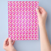 Roze Abstracte Rozen Bulk Scrapbook Papier Pagina' Flyer (Hand)