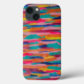Roze Abstracte strepen Case-Mate iPhone Case (Achterkant)