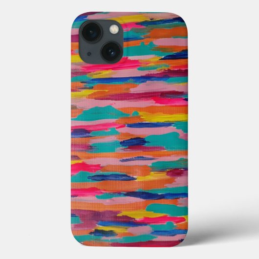 Roze Abstracte strepen Case-Mate iPhone Case (Achterkant)