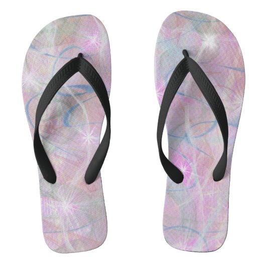 Roze Abstracte Teenslippers (Voetbed)