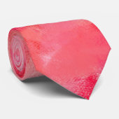 Roze Abstracte tekenverf 4 Stropdas (Opgerold)