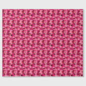 Roze Abstracte Verf Cadeaupapier (Vlak)