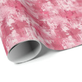 Roze Abstracte Verf Cadeaupapier (Rol Hoek)