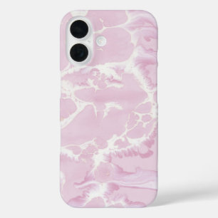 roze abstracte verf iPhone 16 hoesje