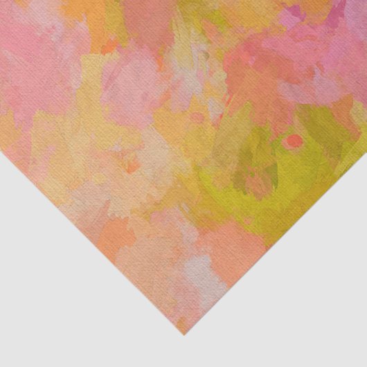  roze Abstracte verf Tissuepapier (Detail)