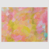  roze Abstracte verf Tissuepapier (Voorkant)