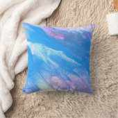 Roze Abstracte verflijfsteen Kussen (Deken)