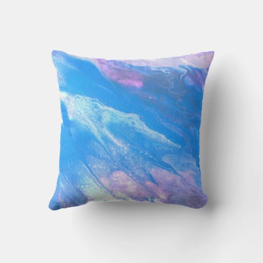 Roze Abstracte verflijfsteen Kussen (Achterkant)