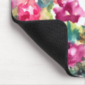 Roze Abstracte Waterverf Blokkering Achtergrond Muismat (Hoek)