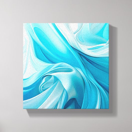 Roze Abstracte Waterverf Bloom Canvas Afdruk (Voorkant)