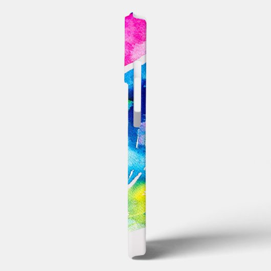 Roze abstracte waterverf Cyclamen flower Case-Mate iPhone Case (Achterkant / Links)