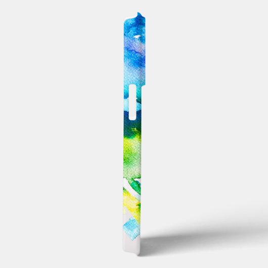 Roze abstracte waterverf Cyclamen flower Case-Mate iPhone Case (Achterkant / Rechts)