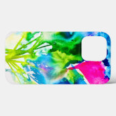 Roze abstracte waterverf Cyclamen flower Case-Mate iPhone Case (Achterkant (horizontaal))
