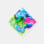 Roze abstracte waterverf Cyclamen flower Servet (Hoek)