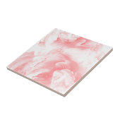 Roze Abstracte Waterverf Marmer Achtergrond Tegeltje (Zijkant)