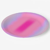 Roze abstractiegradiënt papieren bordje (Gekanteld)
