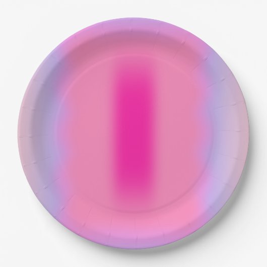 Roze abstractiegradiënt papieren bordje (Voorkant)