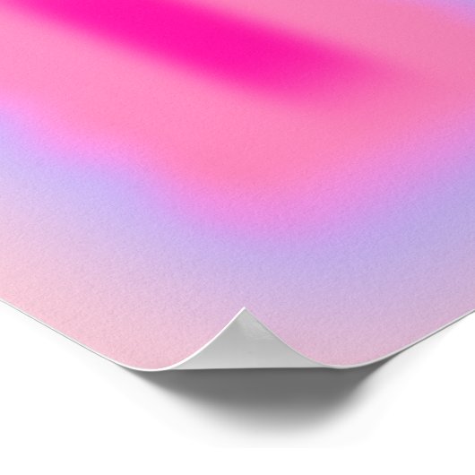 Roze abstractiegradiënt poster (Hoek)