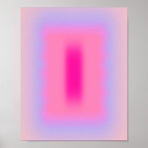 Roze abstractiegradiënt poster