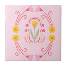 Roze accenttegel