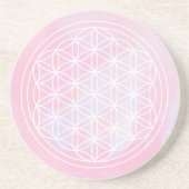 Roze Acceptatie Zandsteen Onderzetter (Voorkant)