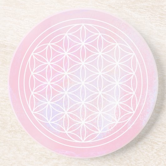 Roze Acceptatie Zandsteen Onderzetter (Voorkant)
