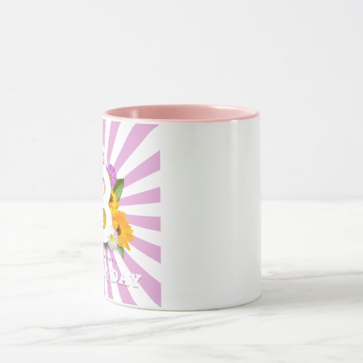 Roze Acht maart Vrouwendag Mok (Midden)