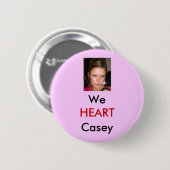 Roze achtergrond <3 Casey Button (Voorkant /achterkant)