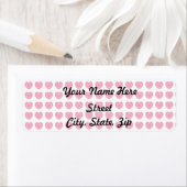 Roze achtergrond achtergrond van het Hart Sticker (Insitu)
