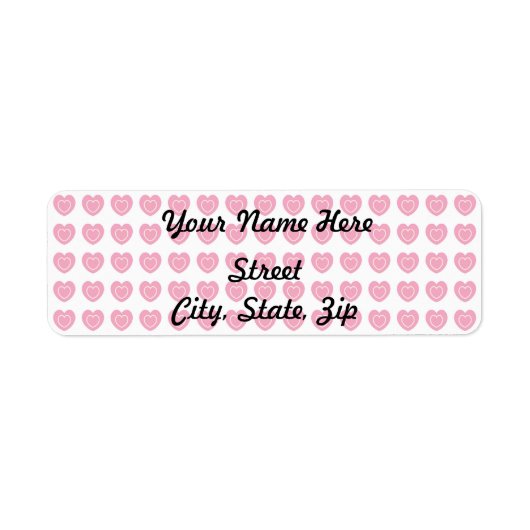 Roze achtergrond achtergrond van het Hart Sticker (Voorkant)