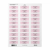 Roze achtergrond achtergrond van het Hart Sticker (Full Sheet)