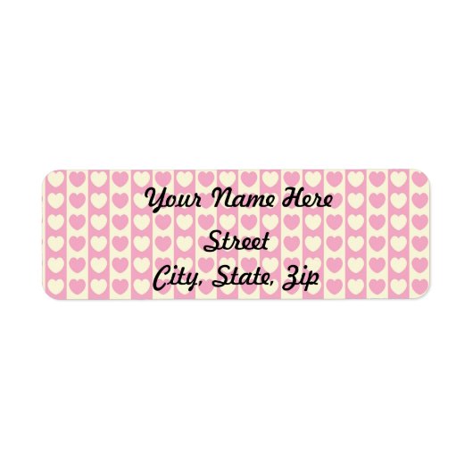 Roze achtergrond achtergrond van het Hart Sticker (Voorkant)
