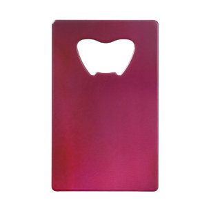 Roze achtergrond creditkaart flessenopener