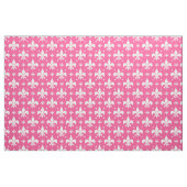 Roze Achtergrond Fleur-de-lis Patroonontwerp Stof (Fat Quarter)