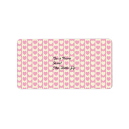 Roze achtergrond hoofdadres Sticker