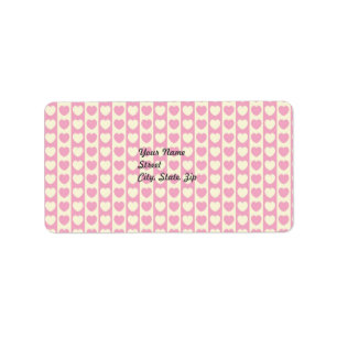 Roze achtergrond hoofdadres Sticker
