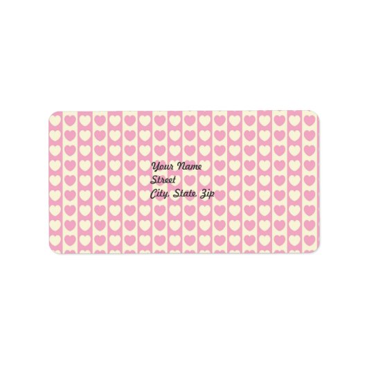 Roze achtergrond hoofdadres Sticker (Voorkant)