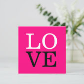 Roze Achtergrond Liefde Bruiloft (Staand voorkant)