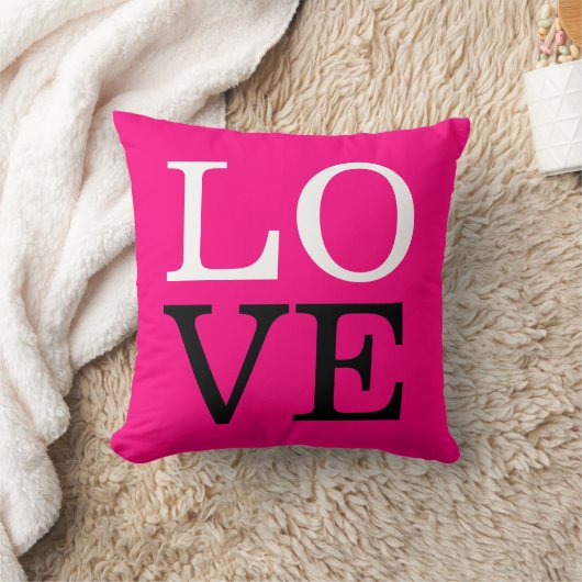 Roze Achtergrond Liefde Bruiloft Kussen (Deken)