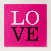 Roze Achtergrond Liefde Bruiloft Legpuzzel (Verticaal)